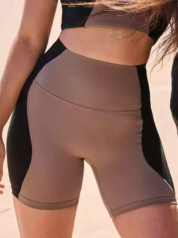ZASUWA Female Contrast Color High Support Sports Bras