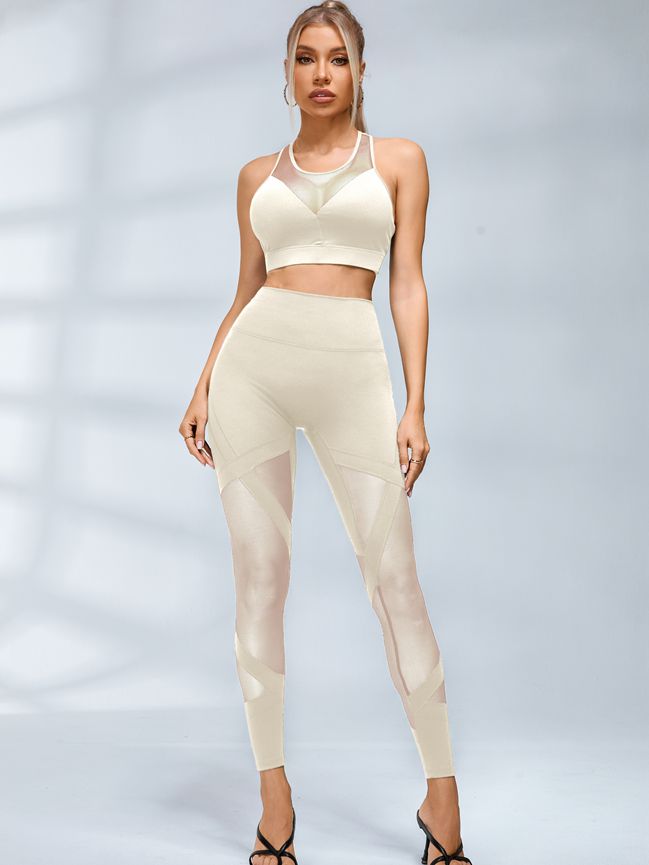 ZASUWA Female Sexy Sheer Mesh Hip-lift Leggings