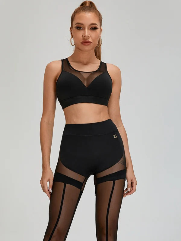 ZASUWA Female Super Sexy Unique Mesh Hip-lift Leggings