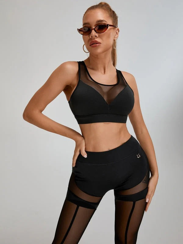 ZASUWA Female Super Sexy Unique Mesh Hip-lift Leggings