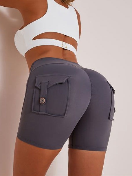 ZASUWA Female Sexy Cutout Pocket Short Tracksuit