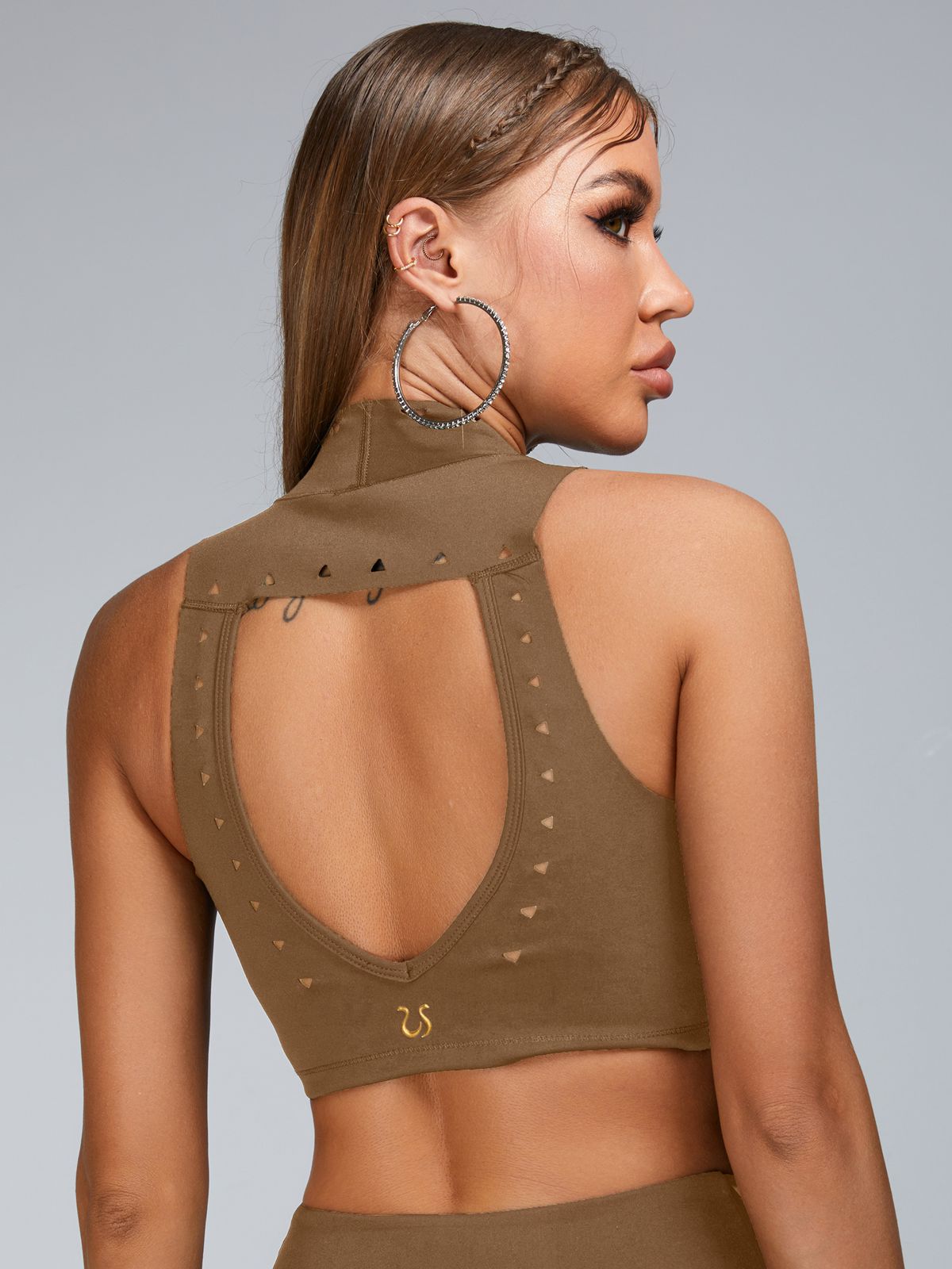 ZASUWA Female Cutout V Shape Waist Skirt