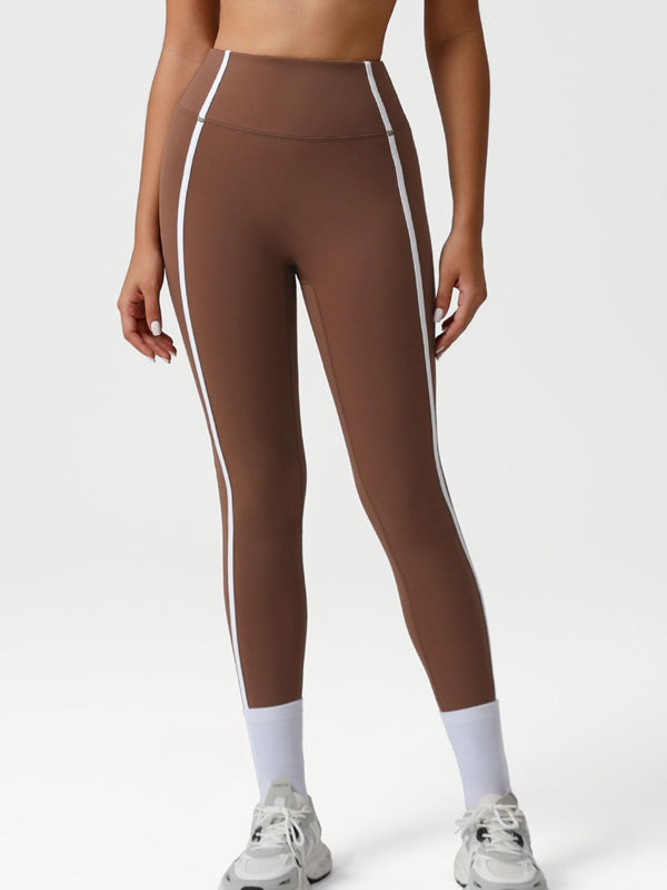 ZASUWA Female Contrast Color Stripes Leggings