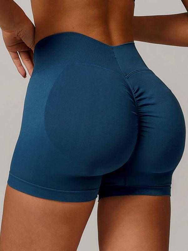 ZASUWA Female Sexy Deep V Back Scrunch Bum Shorts