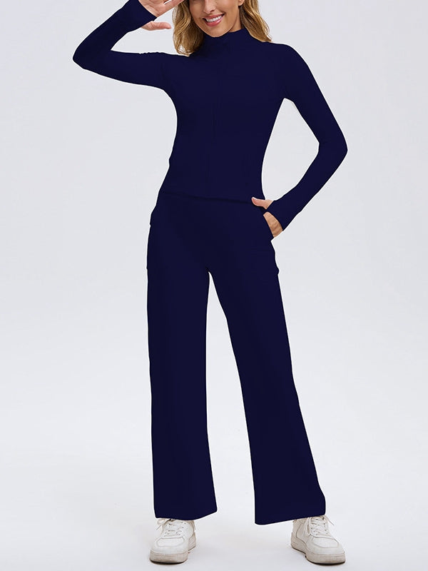 ASUWA Female Pocket Zipper Tracksuit