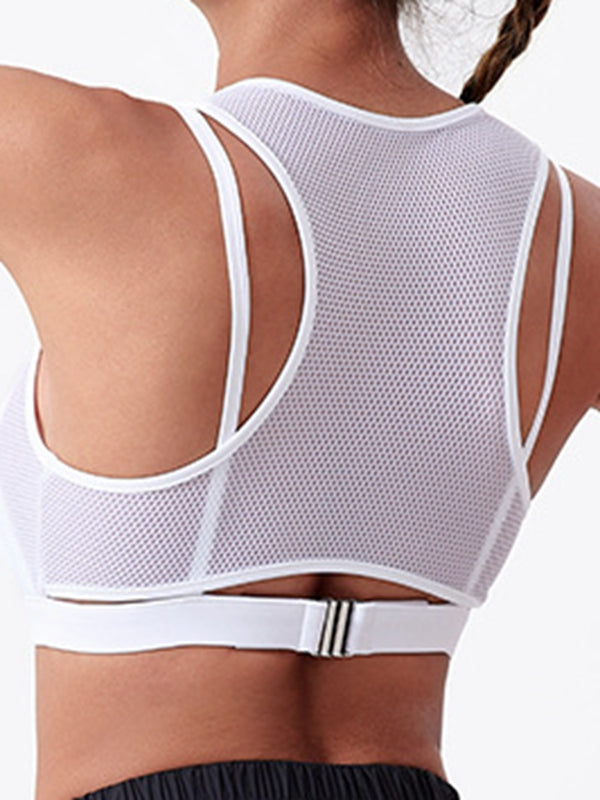 ZASUWA Female Fishnet Yoga Sports Bras