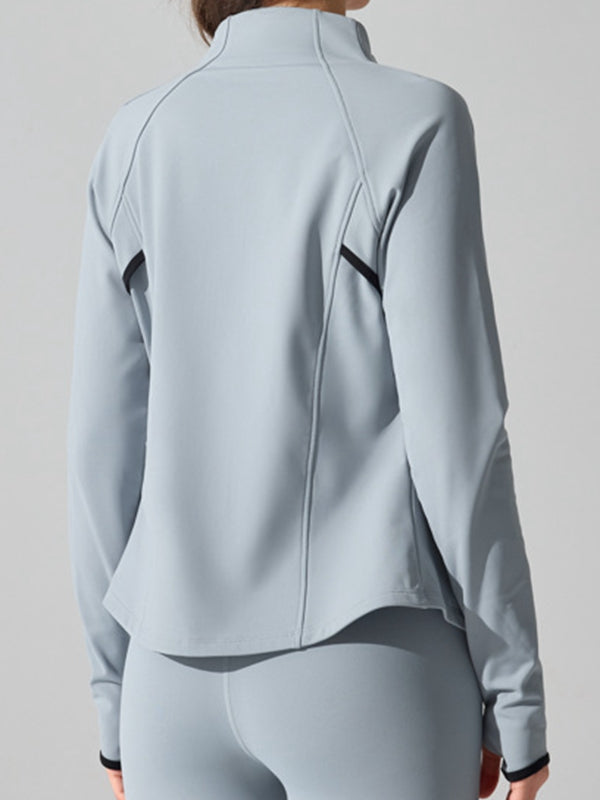 ZASUWA Female Fleece Zipper Thumbhole Jacket