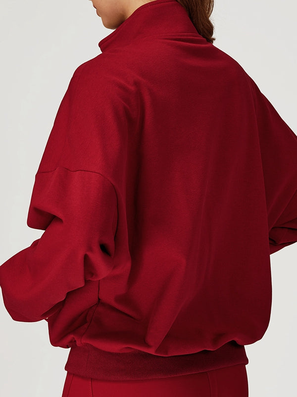 ZASUWA Female Zipper Pocket Casual Hoodie