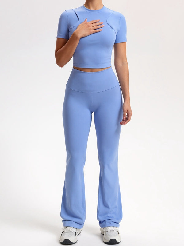 ZASUWA Female Basic Flare Yoga Tracksuit