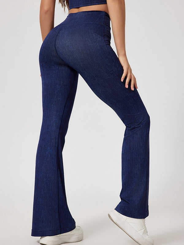ZASUWA Female Faux Denim Quick Flare Leggings
