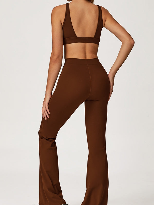 ZASUWA Female Backless Flare Tracksuit
