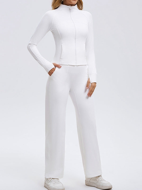 ASUWA Female Pocket Zipper Tracksuit