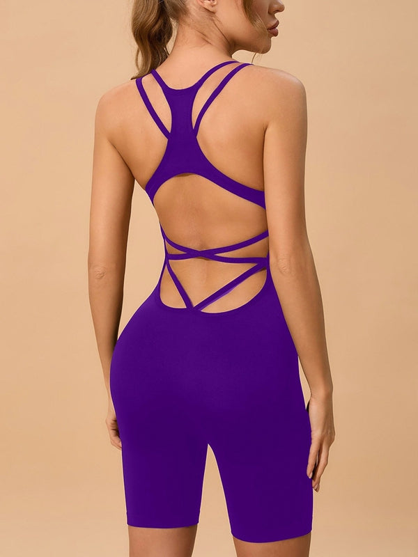 ZASUWA Female Cross Back Short Romper