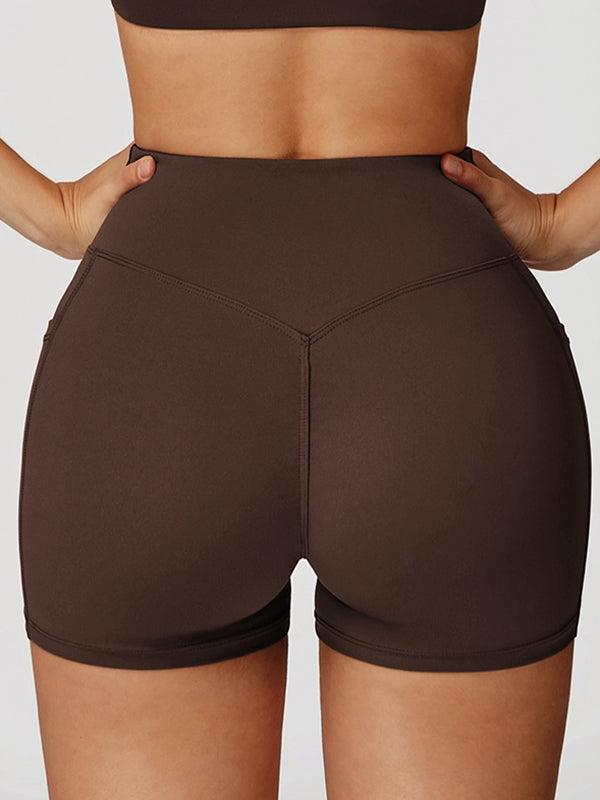 ZASUWA Female V shape-waist Pocket Shorts