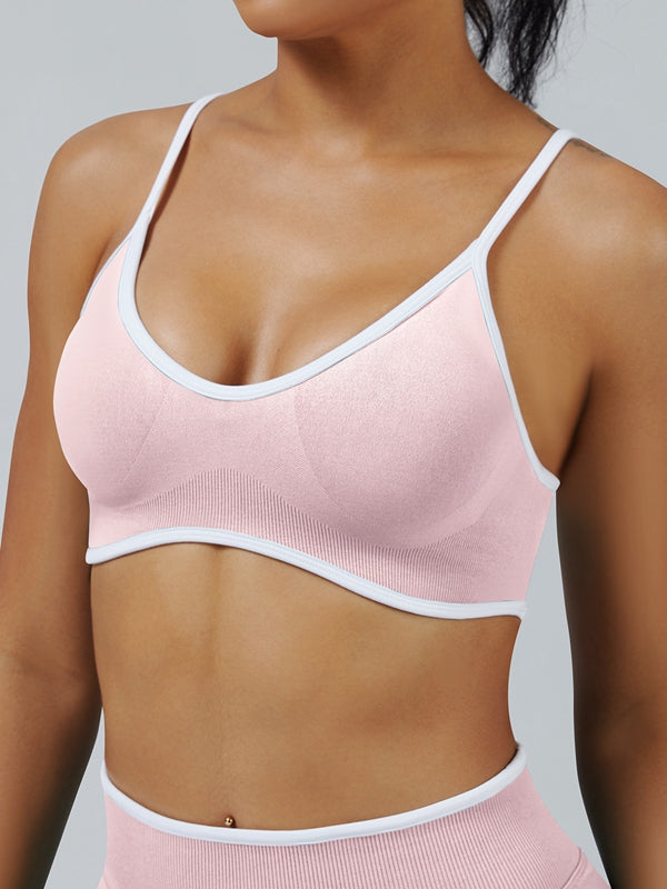 ZASUWA Female Stripes Seamless Sports Bras