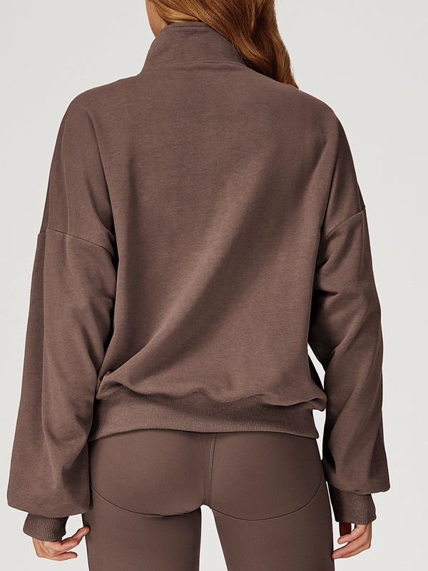 ZASUWA Female Zipper Pocket Casual Hoodie