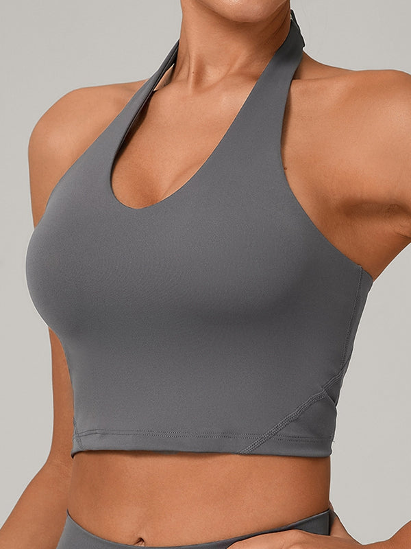 ZASUWA Female Halter Backless Tank
