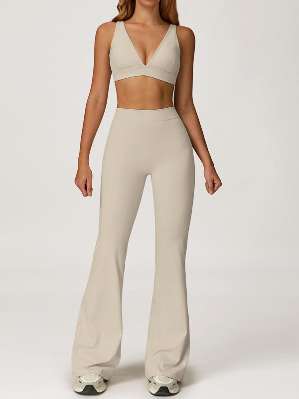 ZASUWA Female Backless Flare Tracksuit