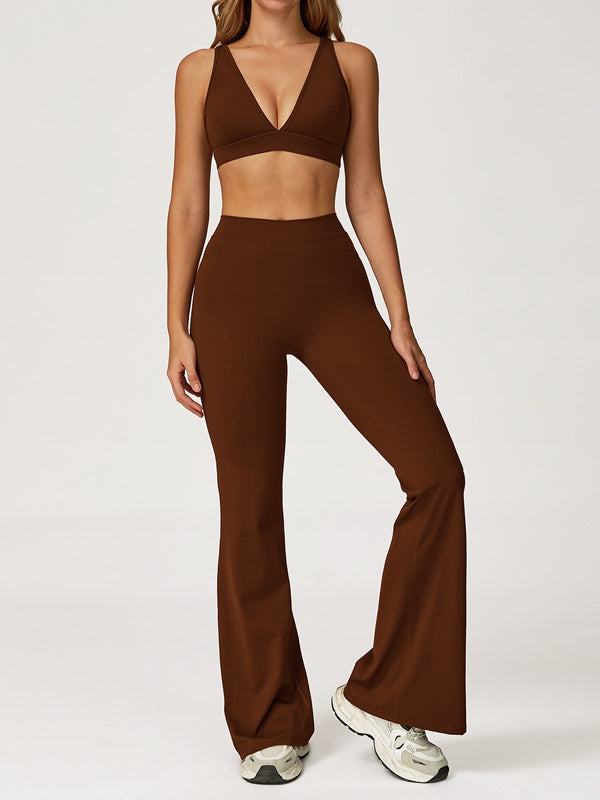ZASUWA Female Backless Flare Tracksuit