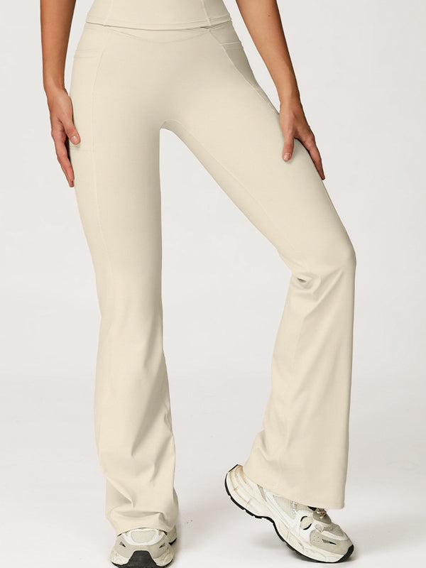 ZASUWA Female V shape-waist Flare Leggings