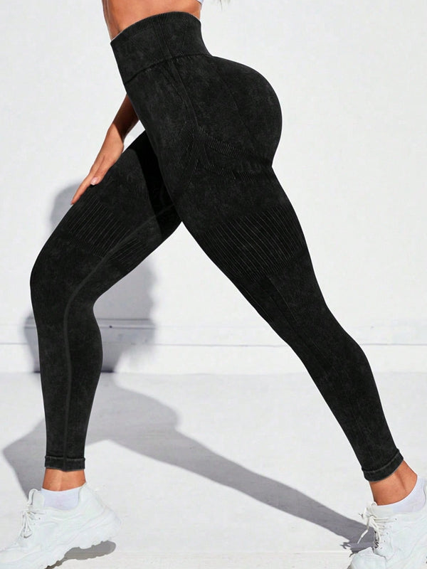 ZASUWA Female Tie Dye High-rise Leggings