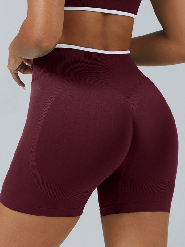 ZASUWA Female Stripes Seamless High-rise Leggings