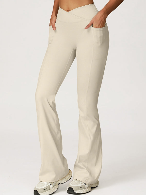 ZASUWA Female V shape-waist Flare Leggings