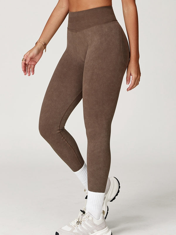 ZASUWA Female Denim Scrunch Bum High-rise Leggings