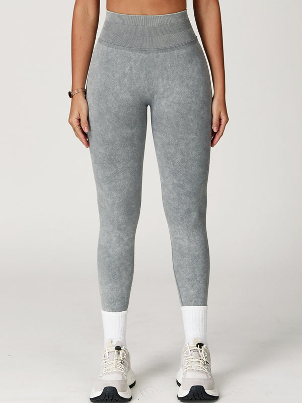 ZASUWA Female Denim Scrunch Bum High-rise Leggings