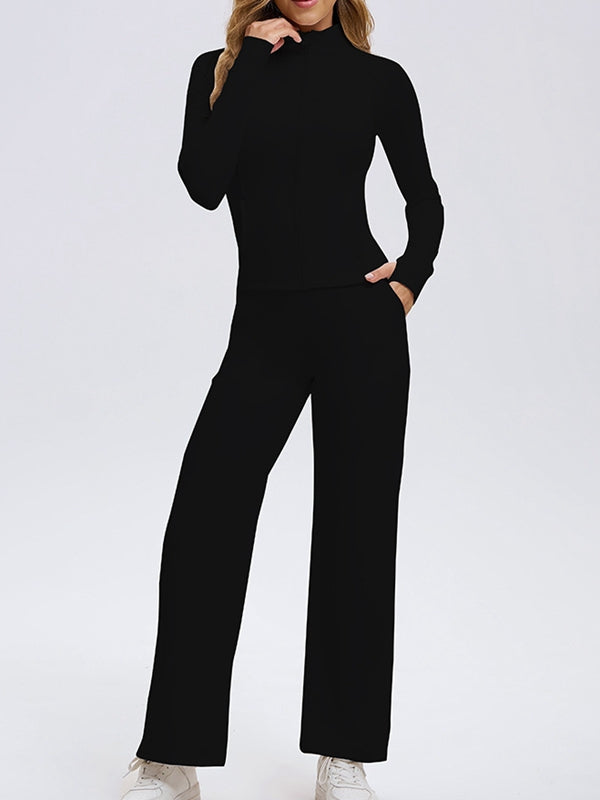 ASUWA Female Pocket Zipper Tracksuit