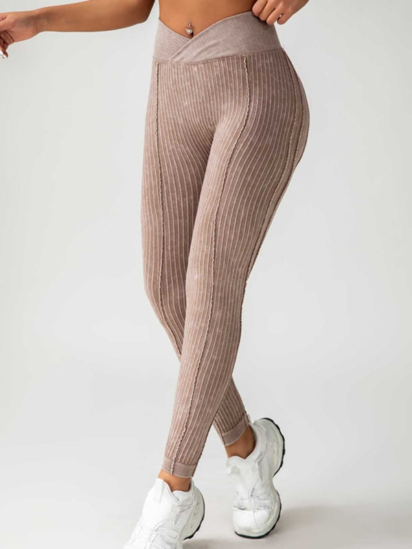 ZASUWA Female Ribbed V Shape Waist Leggings