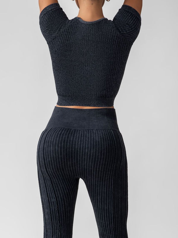ZASUWA Female Ribbed Fitness Tracksuit