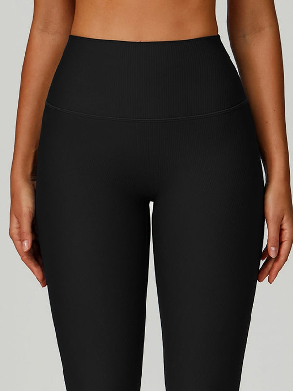 ZASUWA Female Ribbed High-rise Leggings