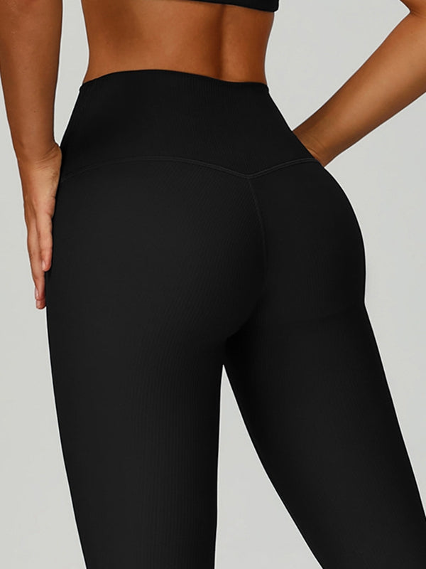 ZASUWA Female Ribbed High-rise Leggings