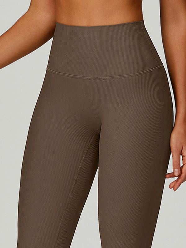 ZASUWA Female Ribbed High-rise Leggings