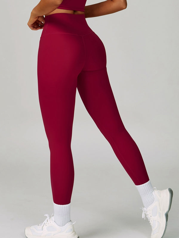 ZASUWA Female Solid Color High-rise Leggings