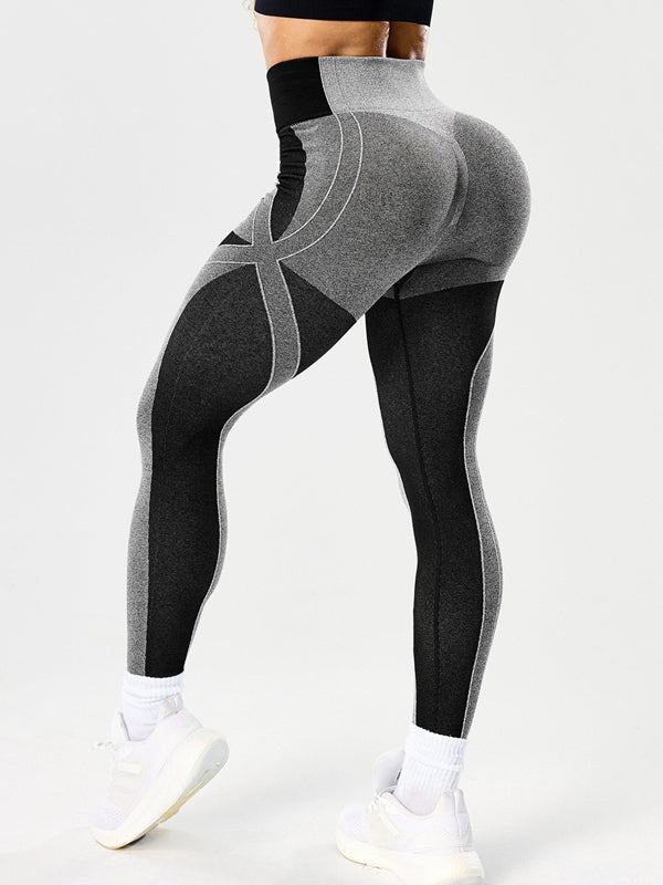ZASUWA Female Seamless Contrast Color Leggings