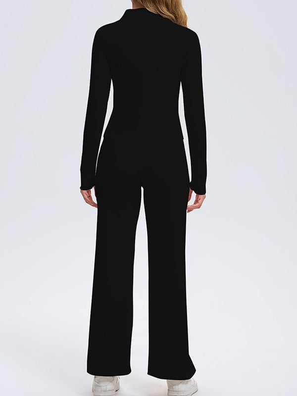 ASUWA Female Pocket Zipper Tracksuit