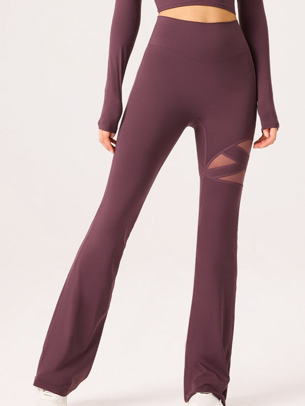 ZASUWA Female Mesh Flare Leggings