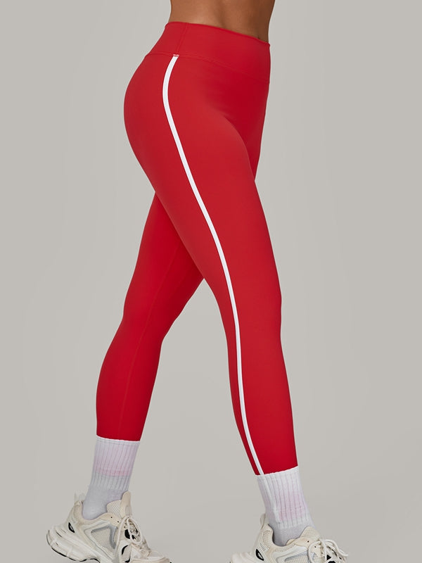ZASUWA Female Contrast Color Stripe Backless Sports Bras