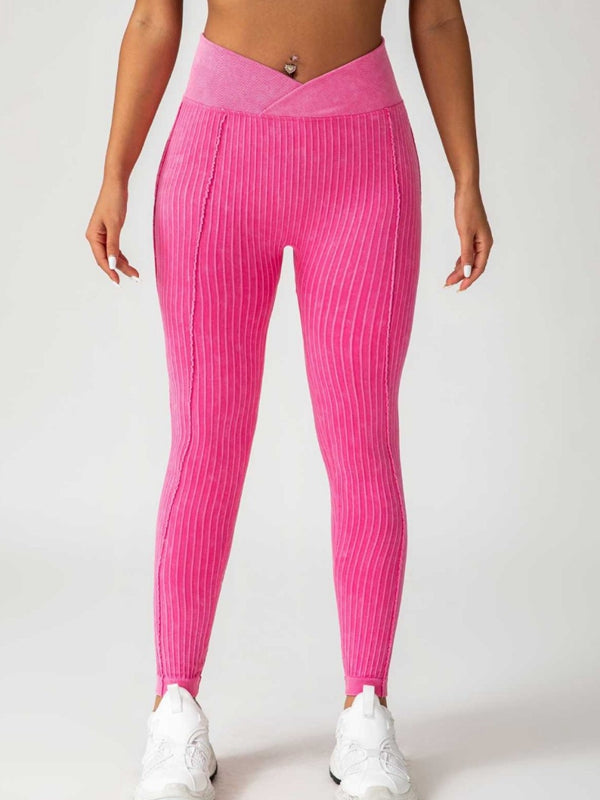 ZASUWA Female Ribbed V Shape Waist Leggings