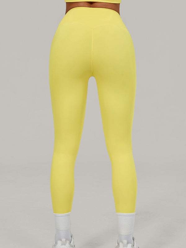 ZASUWA Female Contrast Color Stripes High-rise Leggings