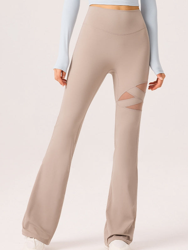 ZASUWA Female Mesh Flare Leggings