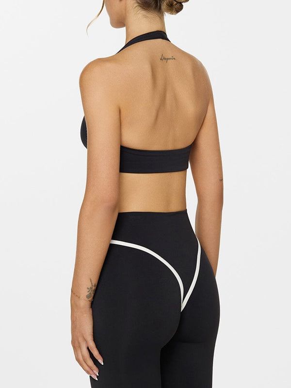 ZASUWA Female Stripes Backless Sports Bras