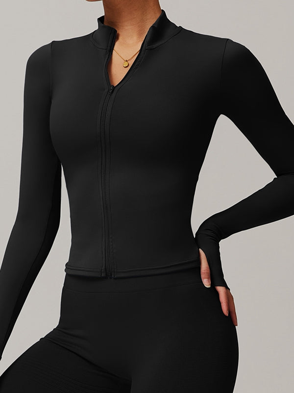 ZASUWA Female Solid Color High-rise Leggings