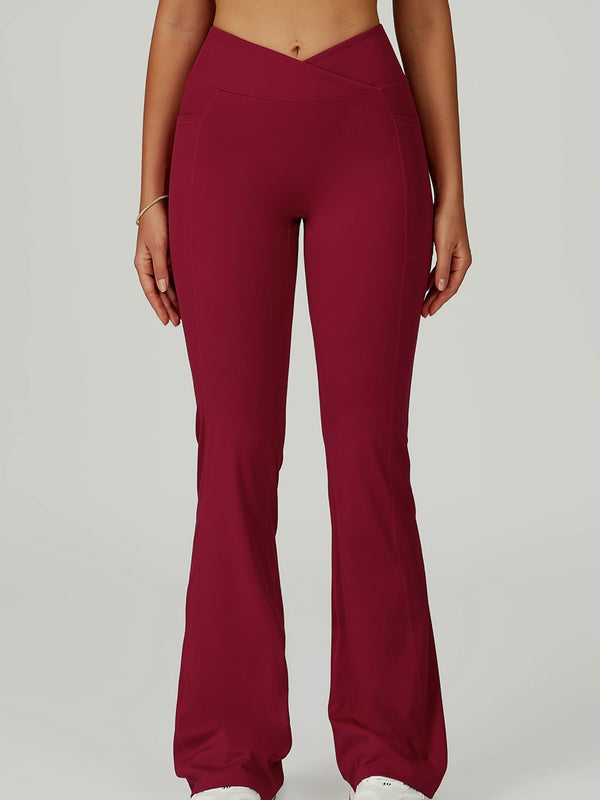 ZASUWA Female V shape-waist Flare Leggings
