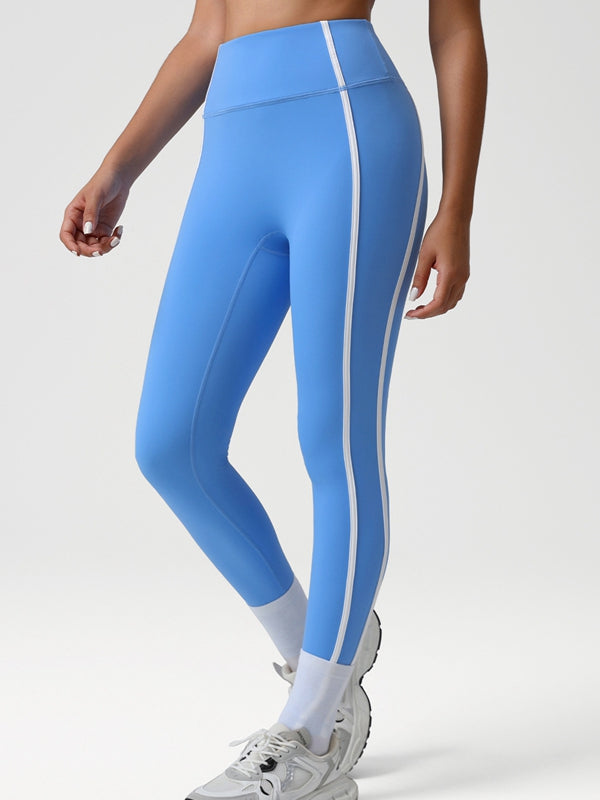 ZASUWA Female Contrast Color Stripes Leggings
