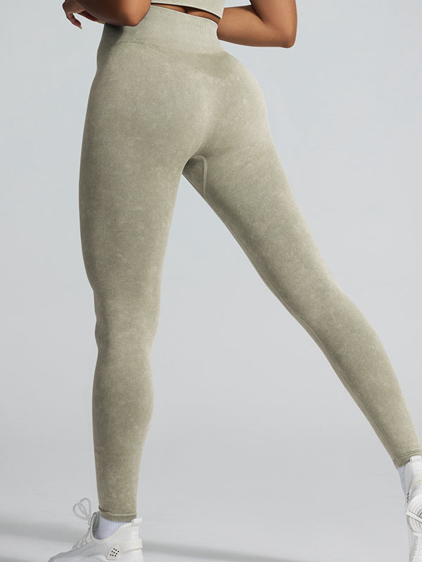 ZASUWA Female Tie Dye High-rise Leggings