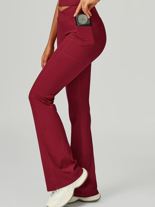 ZASUWA Female V shape-waist Flare Leggings