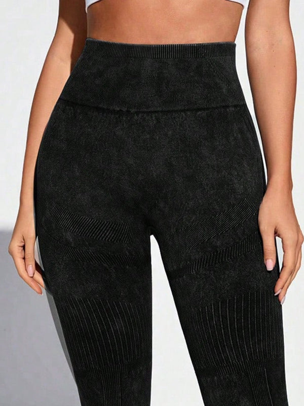 ZASUWA Female Tie Dye High-rise Leggings